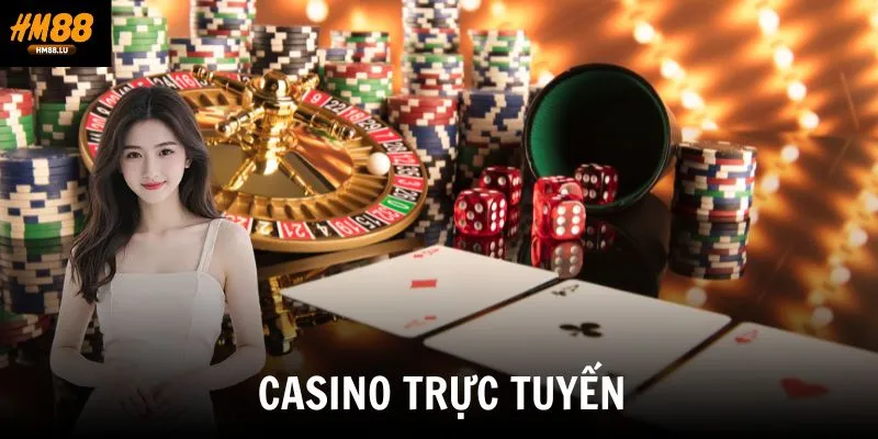 Sảnh casino trực tuyến tại hm88 tương tác với dealer thật